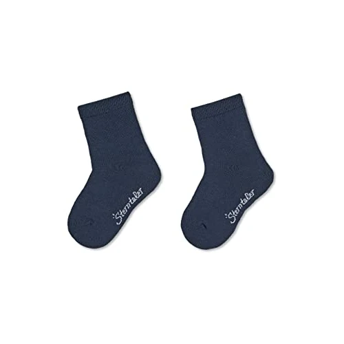 Sterntaler Calzini DP Uni Chaussettes, Bleu (Marine 300), 27-30 EU (Lot de 2) Garçon