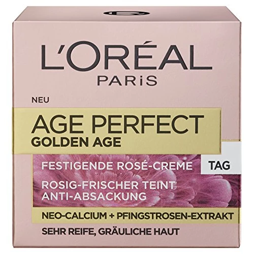 Oferta limitowana: L'Oréal Paris Age Perfect Golden Age, pielęgnacja twarzy, wygładzanie i połysk, do skóry dojrzałej, z ekstraktem z piwonii 50 ml z 69.00 zł na 69.00 zł (oszczędź 0.00%)