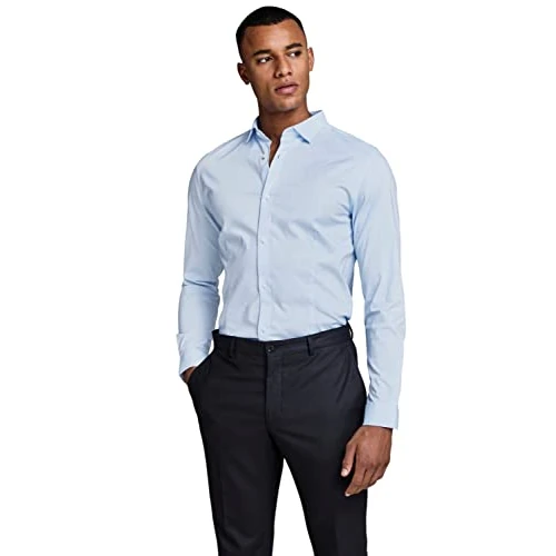 Limitiertes Angebot: JACK & JONES Male Oberhemd Super Slim Fit Oberhemd von 49.99 EUR auf 37.49 EUR (Spare 25%)