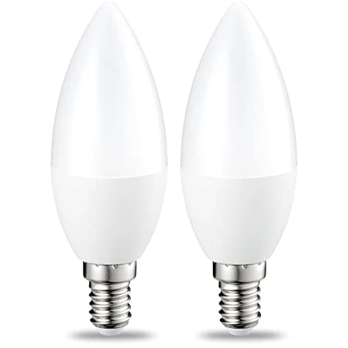 Limited-time offer: Amazon Basics LED E14 Small Edison Screw Candle Bulb, 4.9 W (Equivalent to 40W), Warm White, Non Dimmable - Pack of 2 from 6.18 GBP to 6.18 GBP (save 0%)