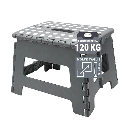Oferta limitada: ZOLLNER Taburete Plegable Multiusos portátil, 22 cm Altura, hasta 120 kg, Gris de 19.99 € a 19.99 € (ahorro 0.00%)