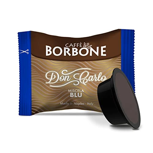 Offerta a tempo: CAFFÈ BORBONE Don Carlo, Miscela Blu - 50 Capsule - Compatibili con le Macchine ad uso domestico Lavazza A Modo Mio - 28% da 13.10 € a 9.40 €