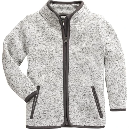 Playshoes Strickfleece-Jacke Blouson Mixte enfant Gris (Grau 33) 128