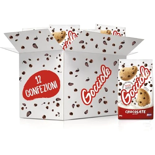 Offerta a tempo: Pavesi Biscotti Frollini Gocciole Cioccolato, 12 Pack da 500 g Senza Olio di Palma — 29% da 31,00 € a 21,99 €