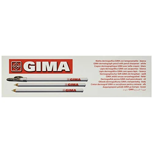 Oferta limitada: Gima - Lápiz dermatológico, para marcar la piel y resaltar las zonas a tratar, paquete de 6 piezas, blanco, 33176 de 8.07 € a 8.07 € (ahorro 0.00%)