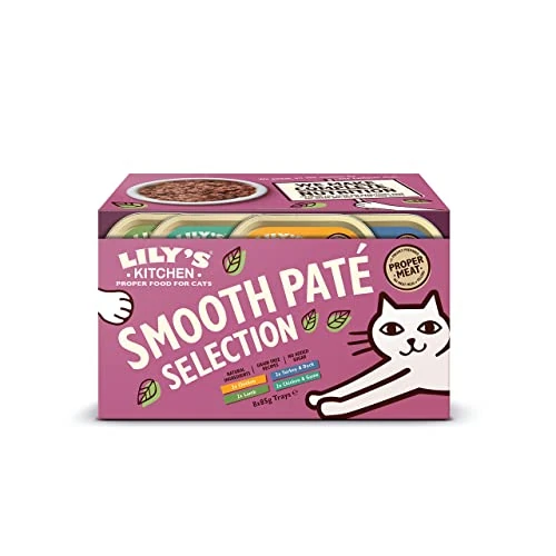 Limited-time offer: Lily’s Kitchen Smooth Paté Selection Complete Nutrition Adult Cat Food 4 x (8 x 85g) from 34.00 GBP to 34.00 GBP (save 0%)