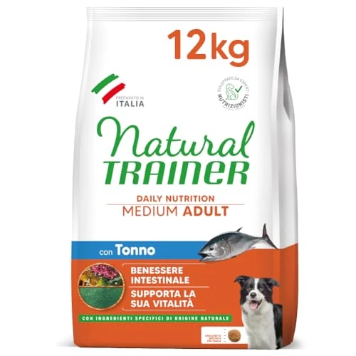 Natural Trainer Medium Karma dla dorosłych psów z tuńczykiem - 12kg