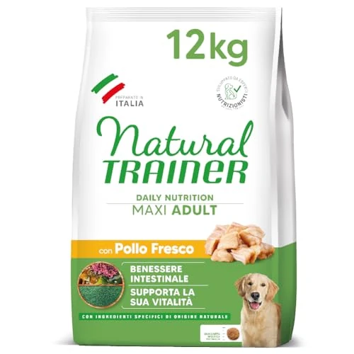 Limited-time offer: Natural Trainer Maxi Food for Adult Dogs with Chicken - 12 kg from 61.22 £ to 61.22 £ (save 0.00%)