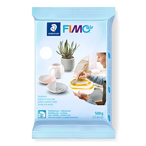 Offre limitée : STAEDTLER FIMO air 8100 Pâte séchant à l’air – blanc, 500 g de 8.18 € à 8.18 € (0.00% de remise)