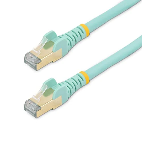 Tijdelijke aanbieding: StarTech.com 0,5m aqua Cat6a Ethernet netwerkkabel - shielded (STP) - Cat6a patchkabel - Cat 6a van 11.20 € naar 11.20 € (0.00% korting)