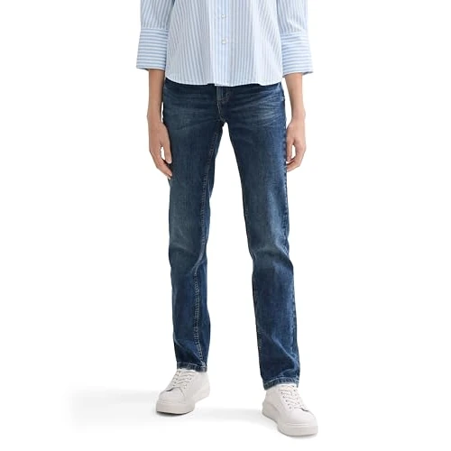 Offerta a tempo: TOM TAILOR 202212 Alexa Straight, Jeans Donna, 10281 - Mid Stone Wash Denim, 27W / 30L - 36% da 49.99 € a 31.89 €