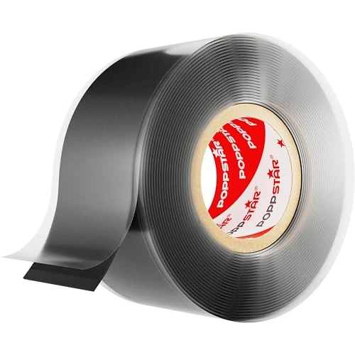 Oferta limitada: POPPSTAR Cinta de silicona autosellante, 3m x 25mm, cinta aislante y de sellado (agua, aire), negro, 1 rollo de 9.21 € a 9.21 € (ahorro 0.00%)
