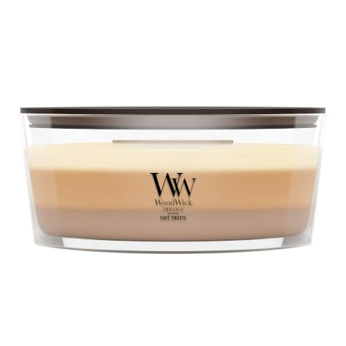 Offerta a tempo: WoodWick Ellipse Trilogy candela profumata con fiamma HearthwickDolci al caffè - 0.00% da 27.99 € a 27.99 €