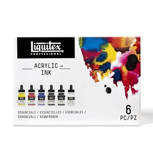 Limited-time offer: Liquitex Professional Acrylic Ink, 1-oz (30ml), Essential Color Set, Set of 6 from $36.90 to $36.90 (save 0.00%)