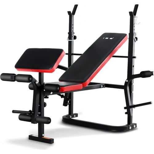 ISE Adjustable, Foldable Weight Bench for Full Fitness Training, 24 kg