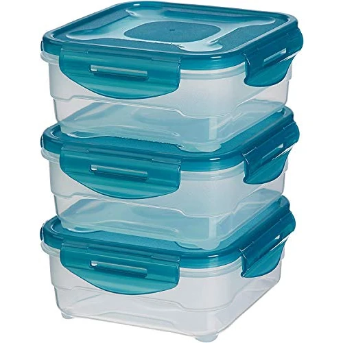Offre limitée : Amazon Basics Lot de 3 boîtes de conservation hermétiques, 3 x 0.8 litres, Transparent de 12.34 € à 11.60 € (6% de remise)