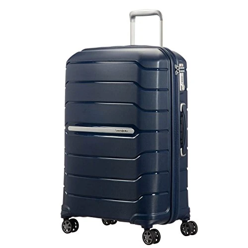 Samsonite Flux - Spinner L Extensible Suitcase, 75 cm, 111 L, Bleu (Bleu Marine)
