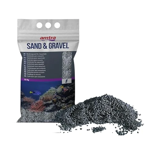 Limited-time offer: Croci Amtra Black Ceramized Quartz - Fine Quartz Aquarium Sand for Freshwater or Saltwater 2-3mm Grit 10kg Quantity from 20.99 £ to 20.99 £ (save 0.00%)