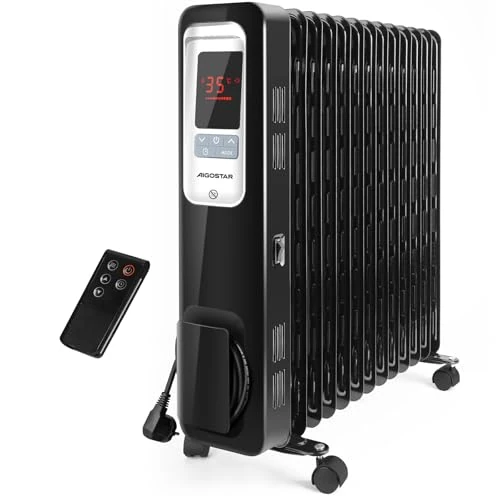 Elektryczny grzejnik olejowy Aigostar 13ŻEBER 2500W pilot