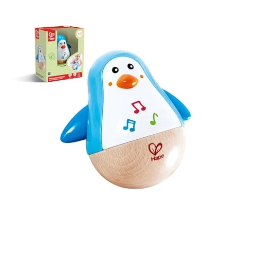 Offerta a tempo: Hape Pinguino Musicale Oscillante | Giocattolo interattivo per la Prima Infanzia - 4% da 17.99 € a 17.32 €