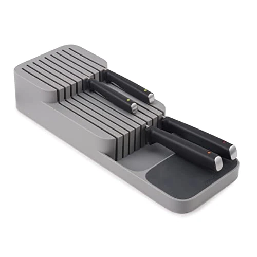 Offerta a tempo: Joseph Joseph DrawerStore Organizer per Coltelli, contiene fino a 9 Coltelli, Organizzazione della Cucina e conservazione nei Cassetti - Compatto, Grigio - 13% da 22.99 € a 19.99 €
