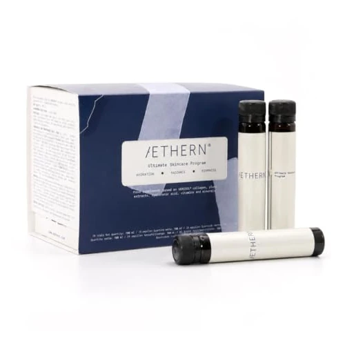 Offerta a tempo: AETHERN Ultimate Skincare Program - Integratore Liquido con Collagene + Acido Ialuronico per la Pelle. Pronto da Bere. Supporta Idratazione, Tonicità, Luminosità. 28 Fiale - 0.00% da 119.00 € a 119.00 €