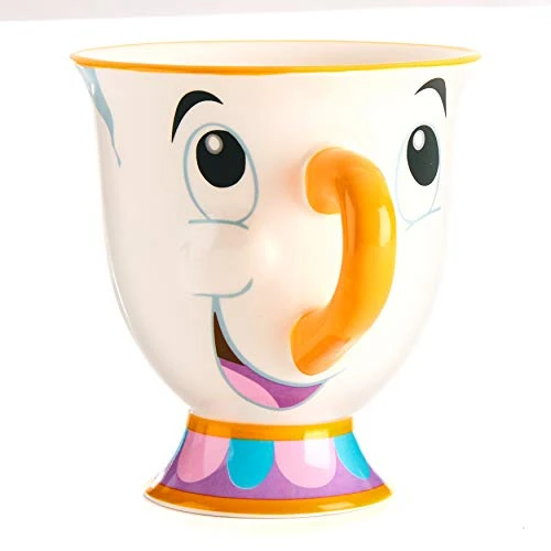Offerta a tempo: Tazza Chip La Bella e la Bestia Dipinta a Mano, Aggiungi al Set da Tè o alla Collezione Disney - 0% da 8.06 € a 8.06 €