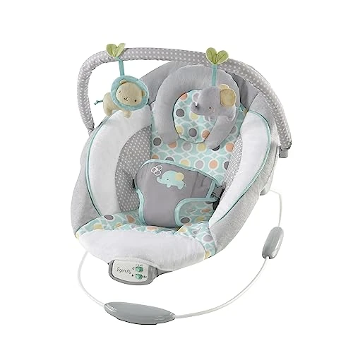 Limited offer: Ingenuity, Soothing Baby Bouncer Chair with Soothing Vibrating Infant Seat, Morrison - 8 Melodies, Removable Toy Bar with 2 Plush Toys, Volume Control, 3-Point Harness, Newborn 0-6 Months from 55.29 EUR to 38.70 EUR (save 30%)
