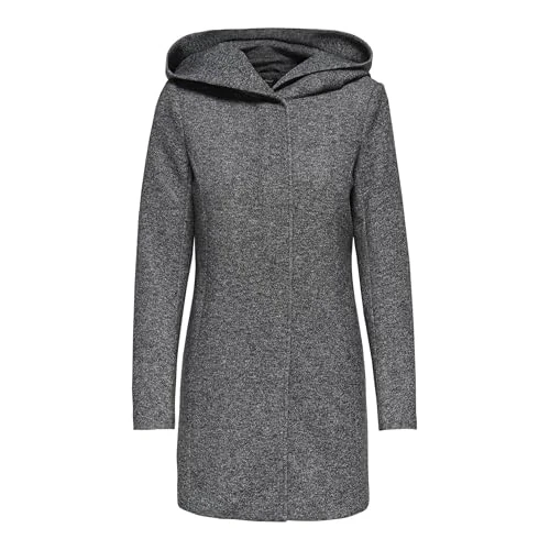 ONLY Sedona Light Coat OTW Noos Impermeabile Donna, Grigio (Dark Grey Melange), 44 2X-Large