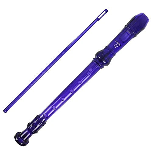 Tijdelijke aanbieding: A-Star Sopraan/Descant School Blokfluit Instrument, Engels/Barok Vingerzetting - Sleutel van C met Leertabel, Tas, Reinigingsstaaf - Paars van 7.91 € naar 7.91 € (0.00% korting)
