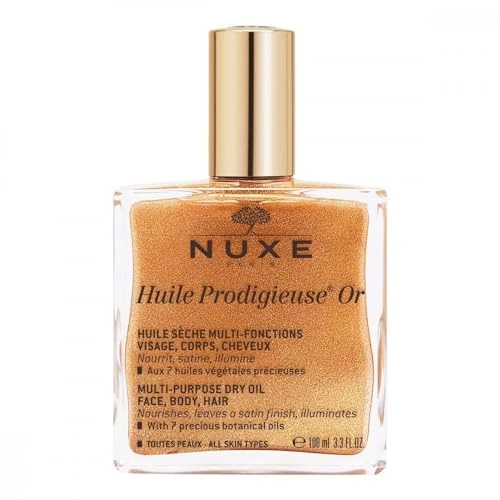 NUXE Huile Prodigieuse - Aceite para cabello, rostro y cuerpo, 100 ml