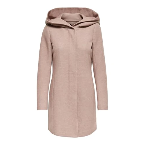 Limited-time offer: ONLY Women's 15142911 Coat, Brown (Mocha Mousse Detail:Melange), 40 (Manufacturer Size: Large) from 31.55 GBP to 31.55 GBP (save 0%)