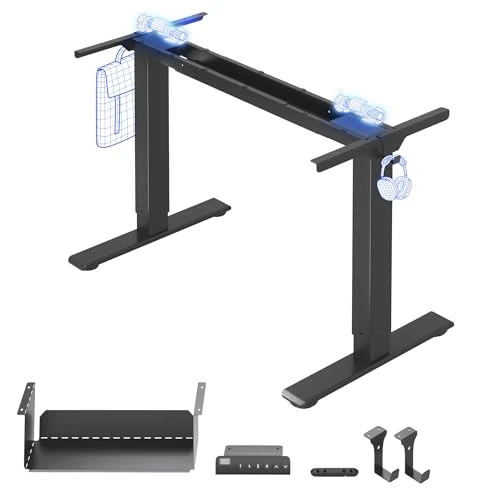 Offerta a tempo: FLEXISPOT E1 PRO Scrivania Regolabile in Altezza con 2 Motori con Memoria Automatica Intelligente Standing Desk Scrivania Elettrica Scrivania Motorizzata - 0.00% da 199.99 € a 199.99 €