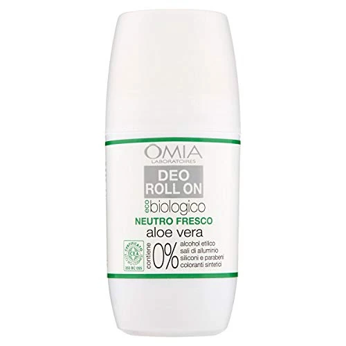 Offre limitée : Omia, Deo Roll On Eco Bio avec Aloe Vera, Anti-transpirant, Déodorant pour Transpiration, Sans Sels d'Aluminium, Fraîcheur pendant 24 heures, Déodorant Homme et Femme - 50 ml de 10.20 € à 10.20 € (0.00% de remise)