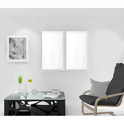 Zeitlich begrenztes Angebot: Soleil d'ocre Paar Halbtransparente 45 x 90 cm Dolly weiß von 9.99 € auf 9.99 € (0.00% Rabatt)