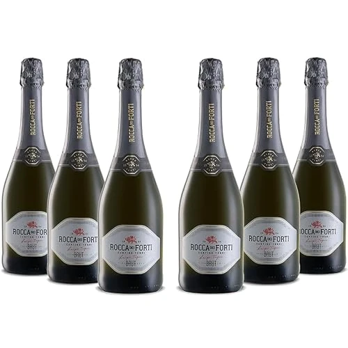 Offerta a tempo: Rocca dei Forti Spumante Brut - Pacco da 6 x 750 ml - 42% da 24.85 € a 14.34 €
