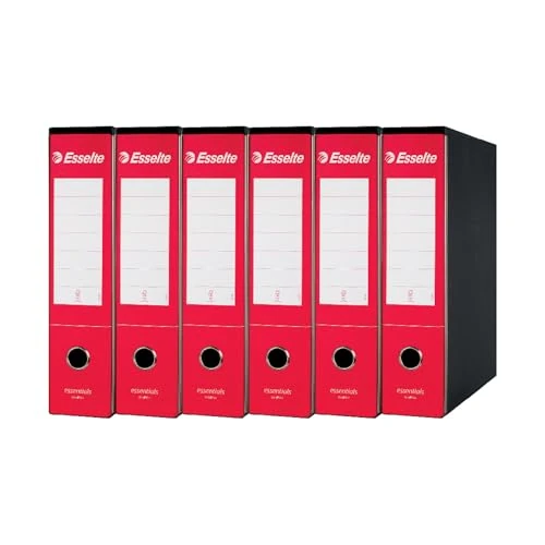 Oferta limitada: Esselte 390783160, archivador Oxford, formato comercial, cartón, lomo 8 cm para archivador, Unidades de 6pz, rojo de 28.99 € a 28.99 € (ahorro 0.00%)