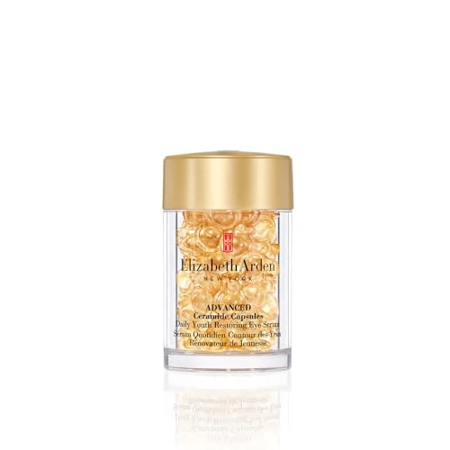 Offerta a tempo: Elizabeth Arden - Advance Ceramide, Siero Occhi in Capsule con Ceramide, Riduce le Rughe Sottili, Ripristina la Giovinezza della Pelle, Dose Singola, Applicarne 1 al Giorno - 60 Capsule - 37% da 46.40 € a 29.25 €