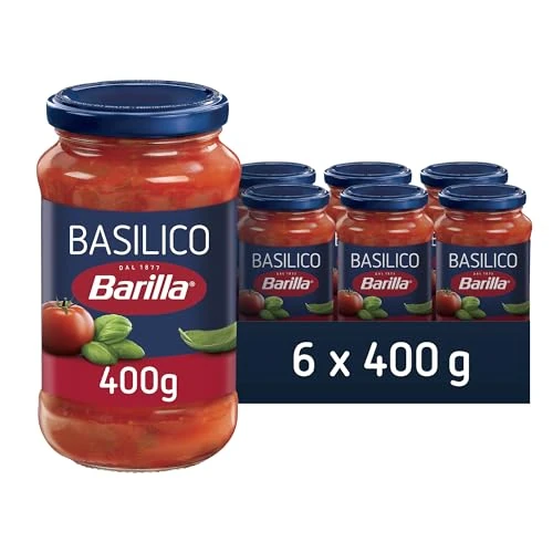 Offerta a tempo: Barilla Sugo al Pomodoro e Basilico 100% Italiano, Sugo Pronto per Pasta — 6% da 9,54 € a 8,99 €