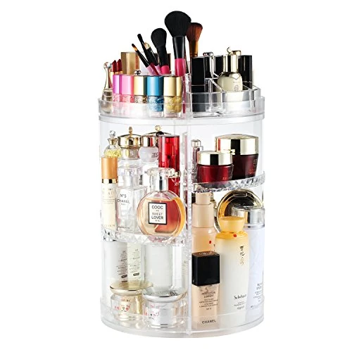 Limited-time offer: Boxalls Rotating Make-Up Organizer, Large Capacity 360 Degree Cosmetic Make-Up Storage, Adjustable 8 Layers Storage Box Makeup Organizer – Large Size from 21.99 £ to 21.99 £ (save 0.00%)