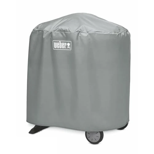 Begrenztes Angebot: Weber Abdeckhaube/Für Gasgrills der Serien Q 1000/2000 mit Ständer, Leichtes und wetterbeständiges Gewebe mit Befestigungsgurten, 134 x 64 x 88 cm von 40.20 EUR auf 28.14 EUR (Rabatt 30%)