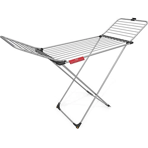 Offerta a tempo: Vileda Aluminium 100 Stendibiancheria a Cavalletto con Ruote, Stendino con Ali Laterali, in Alluminio, Grigio, 4 x 55.5 x 131.5 cm - 0.00% da 52.90 € a 52.90 €
