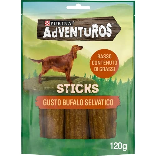Purina AdPOSITIros Buffalo Stick Dog Snack, 6 x 120 g Envelopes