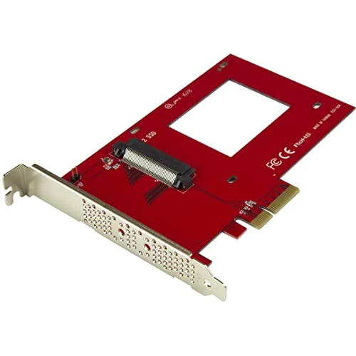 StarTech.com Adaptateur U.2 à PCIe - x4 PCIe - pour SSD 2.5" U.2 NVMe - SFF-8639 Adaptateur PCIe - SSD U.2 - SSD PCIe - Lecteur U.2 (PEX4SFF8639)