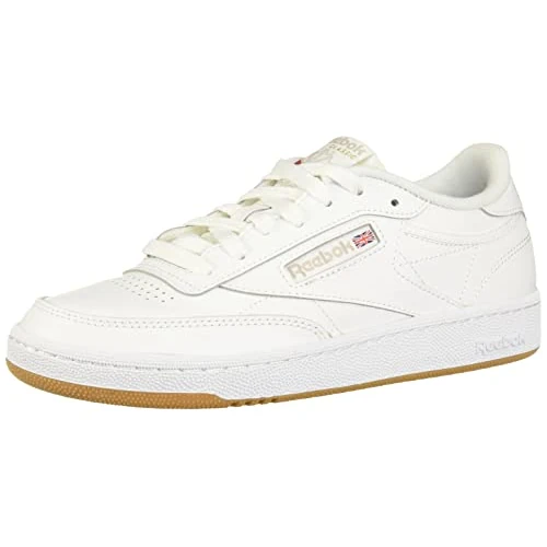 Reebok Club C 85 dames Sneakers, WHITE/LIGHT GREY/GUM, 42 EU
