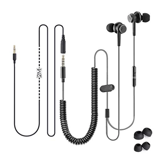 Tijdelijke aanbieding: Avantree HF027 Tv-hoofdtelefoon, lange kabel, met microfoon en 5,5 m verlengsnoer voor PC, metaal, stereo in-ear headset, oordopjes met wentelkabel van 19.99 € naar 19.99 € (0.00% korting)