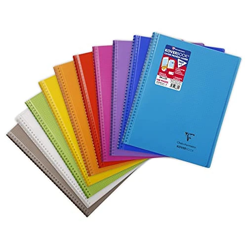 Oferta limitada: Clairefontaine Koverbook 386601 C cuaderno de espiral protectora enveloppante en Polypro 160 páginas cuadriculado 90 G 24 x 32 cm color aleatorio de 17.40 € a 17.40 € (ahorro 0.00%)