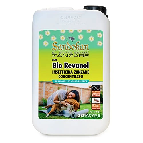 Offerta a tempo: Insetticida Concentrato Abbattente Sandokan B Revanol Formula PLUS 10% – 3L | Azione — 26% da 79,90 € a 59,01 €