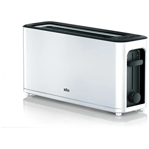 Oferta limitada: Braun Hogar Tostador PurEase HT3100WH - Tostadora de Pan, 1000 w, 1 Ranura, 7 Niveles de Potencia, Recogecable, Color Blanco de 64.99 € a 33.90 € (ahorro 48%)