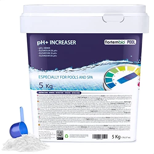 Offre limitée : Nortembio pH Plus Piscine - Régulateur de pH pour piscines, 5 kg - pH+ Plus Piscine Naturel - Action Rapide et sûre - Une Eau cristalline + eBook Gratuit Contenant des Conseils de Professionnels de 27.95 € à 27.95 € (0.00% de remise)